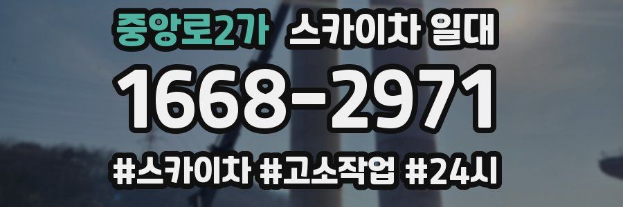 중앙로2가 스카이차 일대