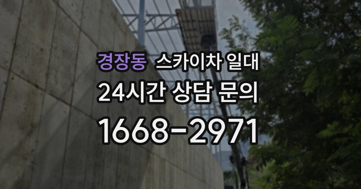 경장동 스카이차 일대
