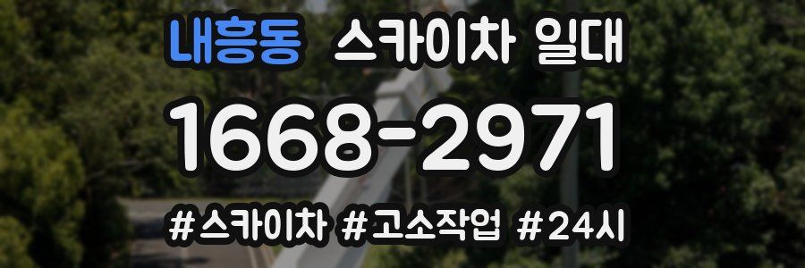내흥동 스카이차 일대