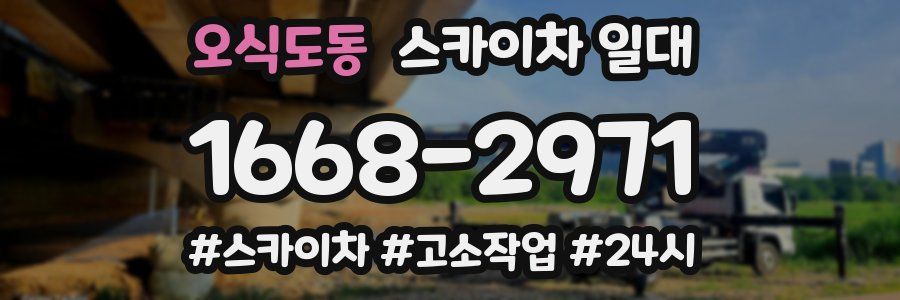 오식도동 스카이차 일대