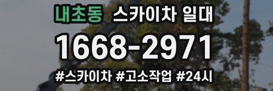 내초동 스카이차 일대