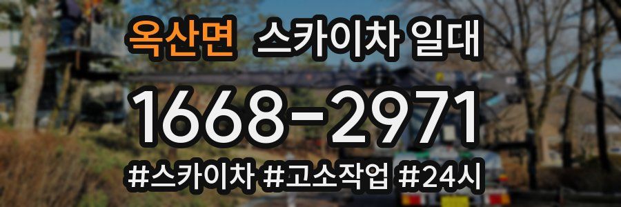 옥산면 스카이차 일대