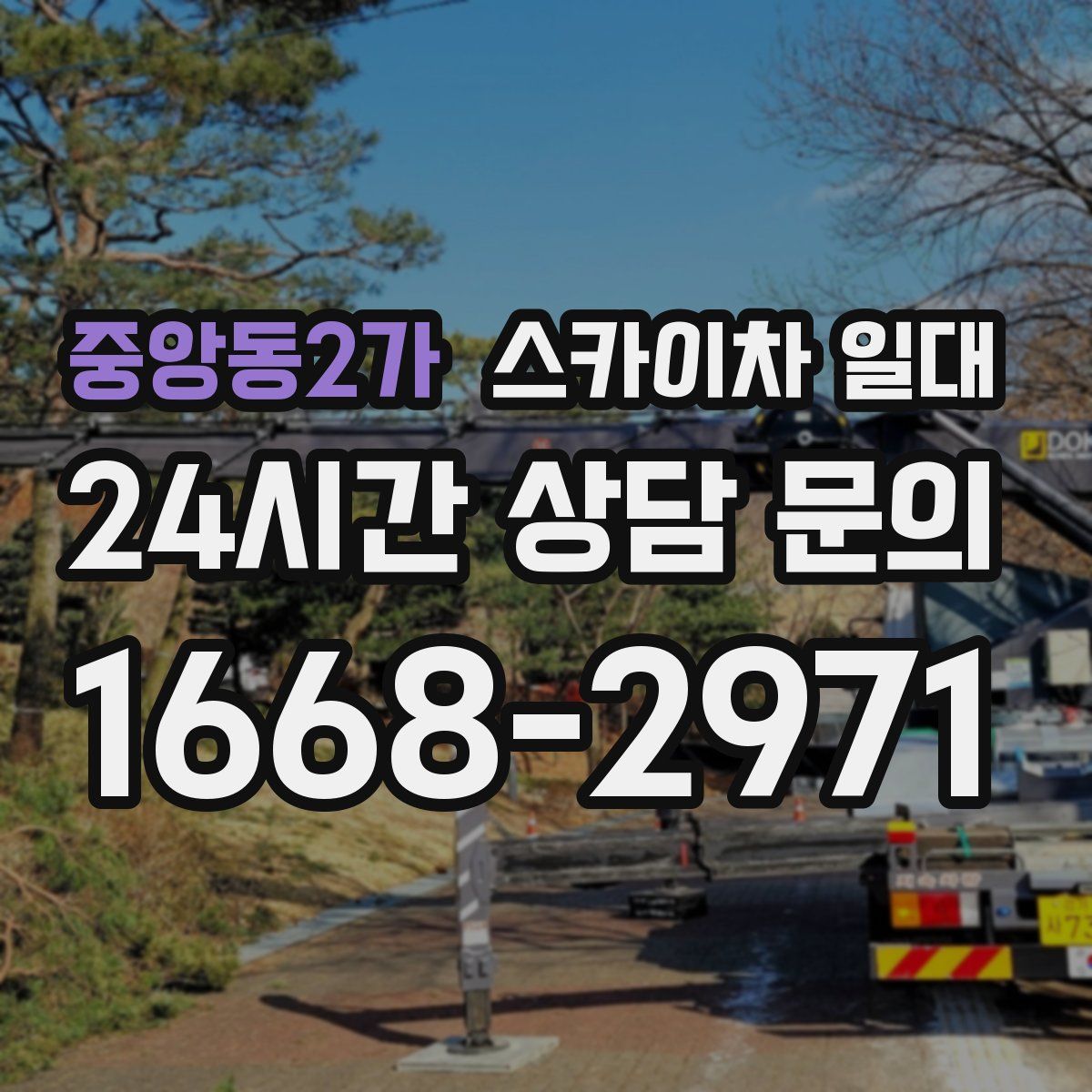 중앙동2가 스카이차 일대