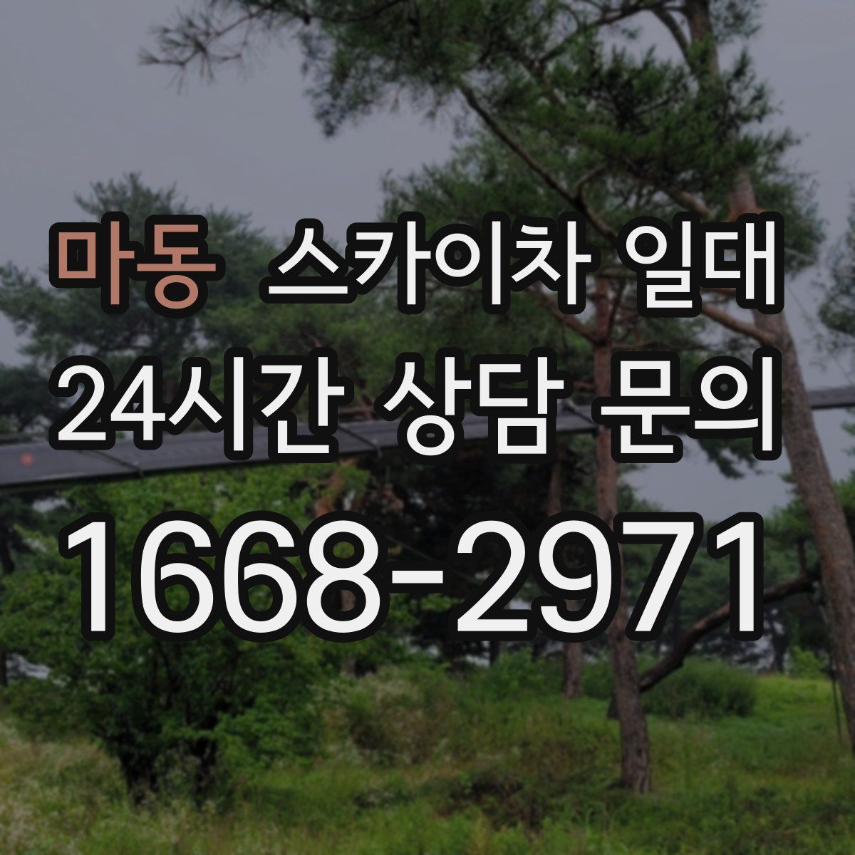 마동 스카이차 일대