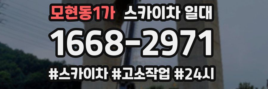 모현동1가 스카이차 일대