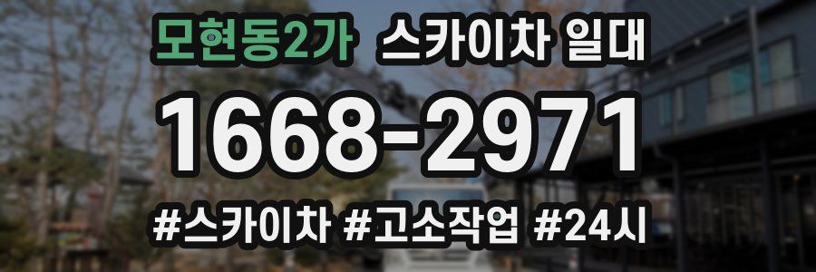 모현동2가 스카이차 일대