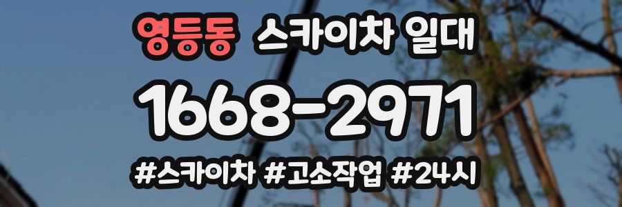 영등동 스카이차 일대