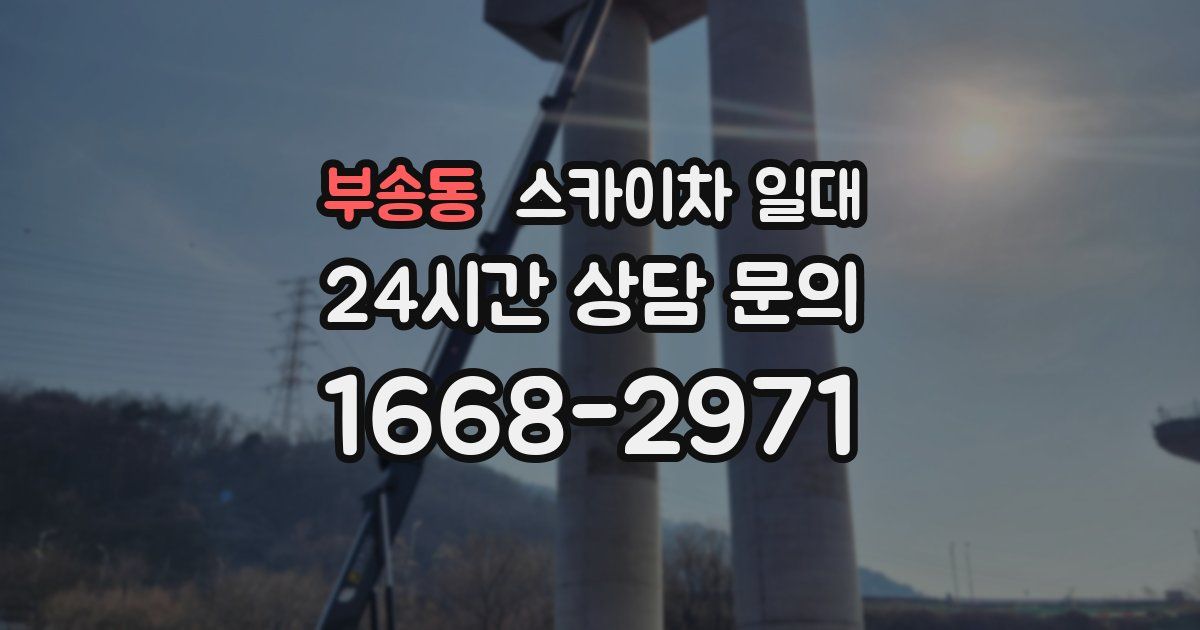 부송동 스카이차 일대