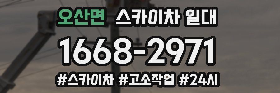 오산면 스카이차 일대