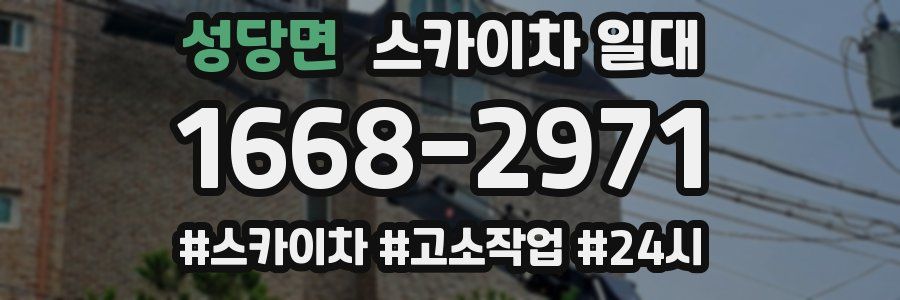 성당면 스카이차 일대
