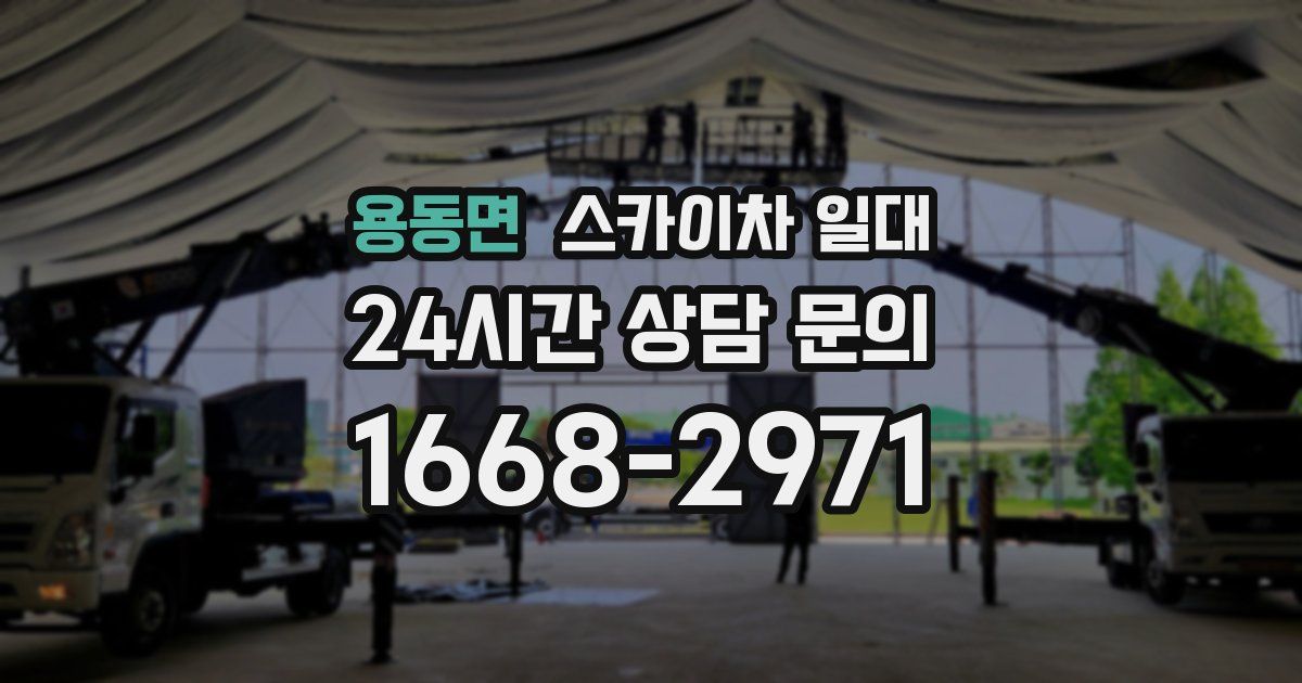 용동면 스카이차 일대