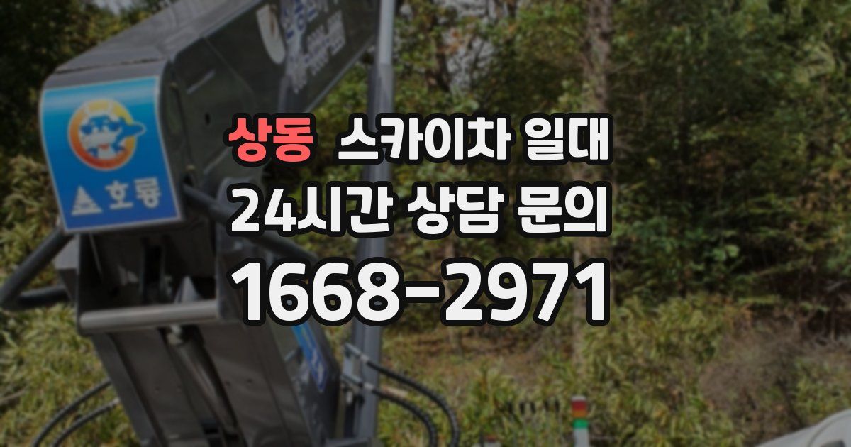 상동 스카이차 일대