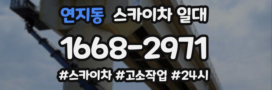 연지동 스카이차 일대