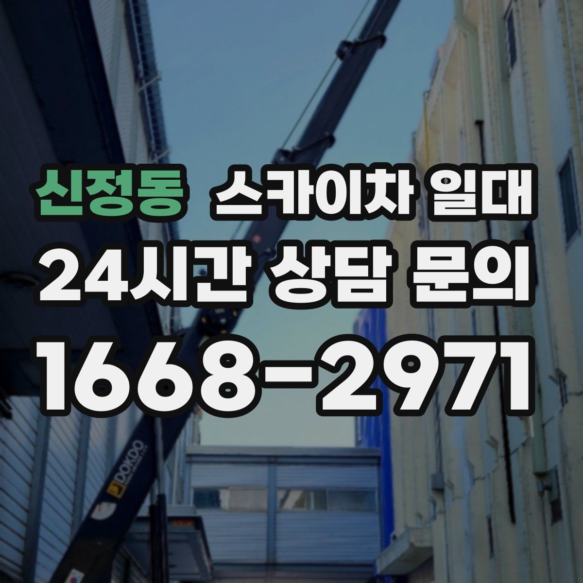 신정동 스카이차 일대