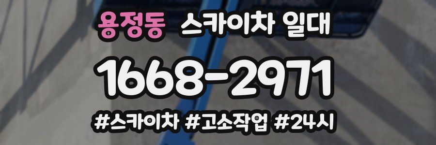 용정동 스카이차 일대