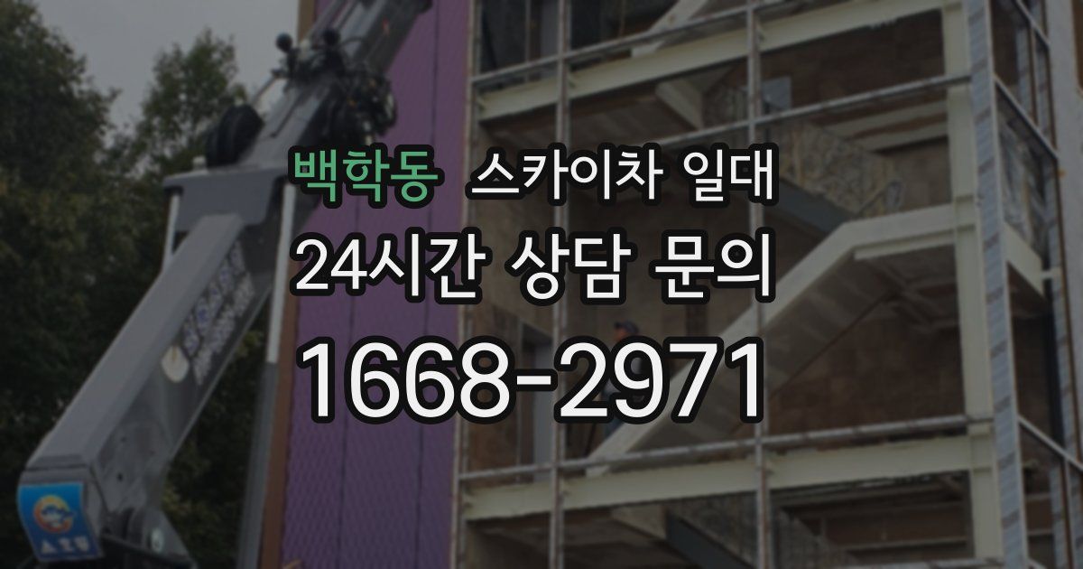 백학동 스카이차 일대