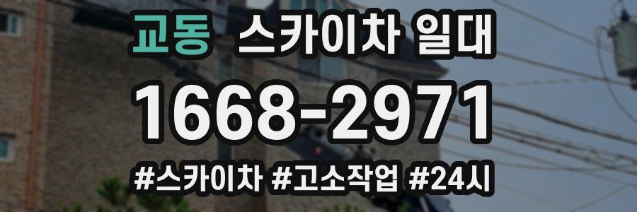 교동 스카이차 일대