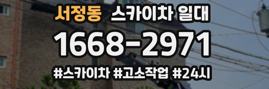 서정동 스카이차 일대