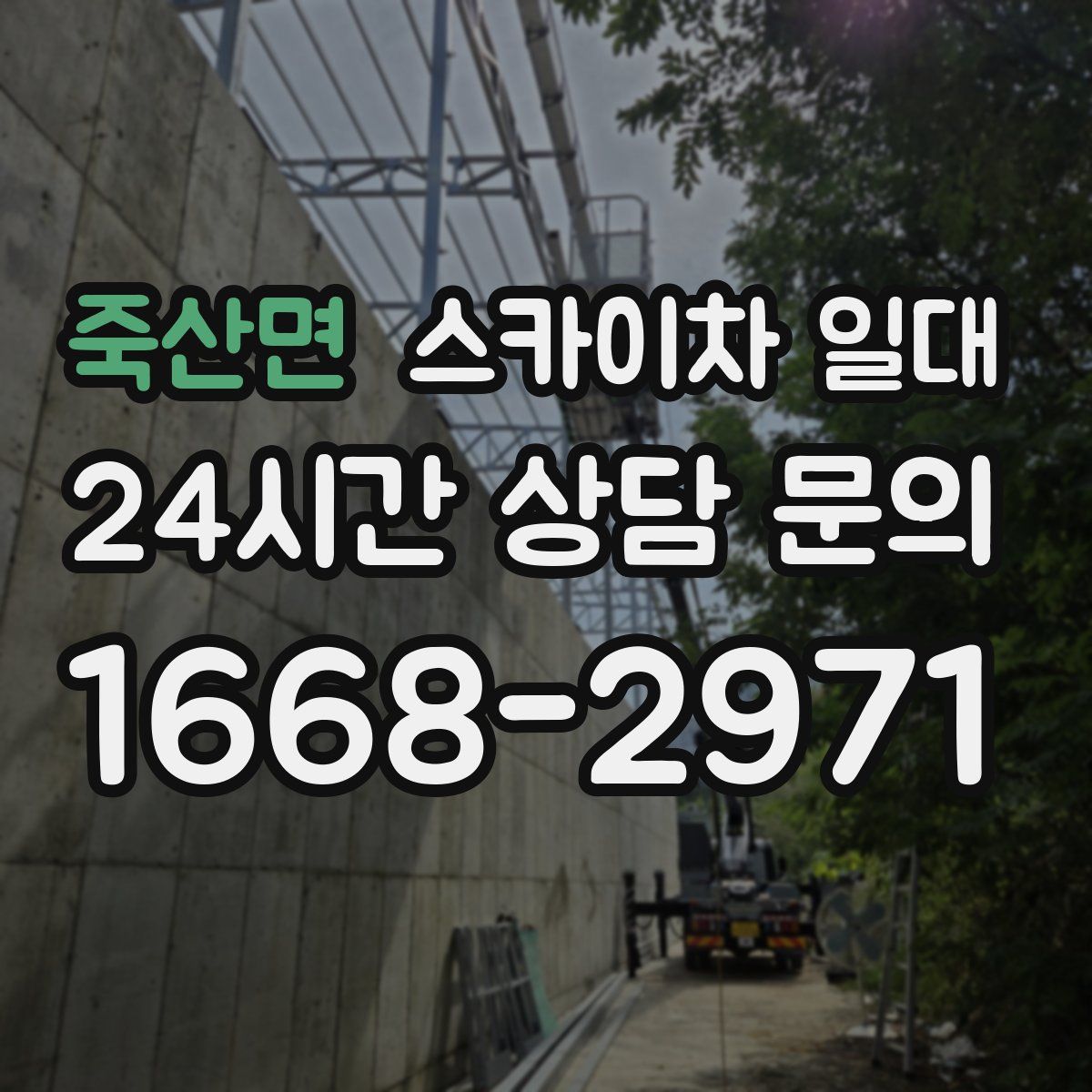 죽산면 스카이차 일대