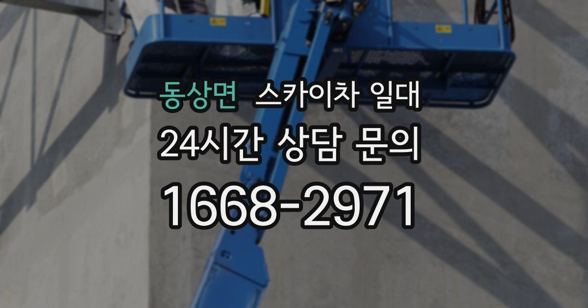 동상면 스카이차 일대