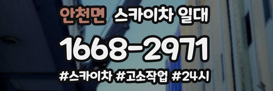 안천면 스카이차 일대