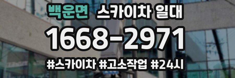 백운면 스카이차 일대