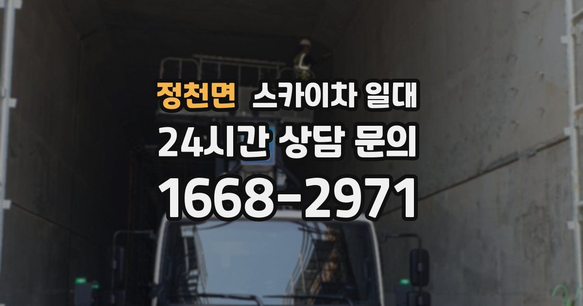 정천면 스카이차 일대