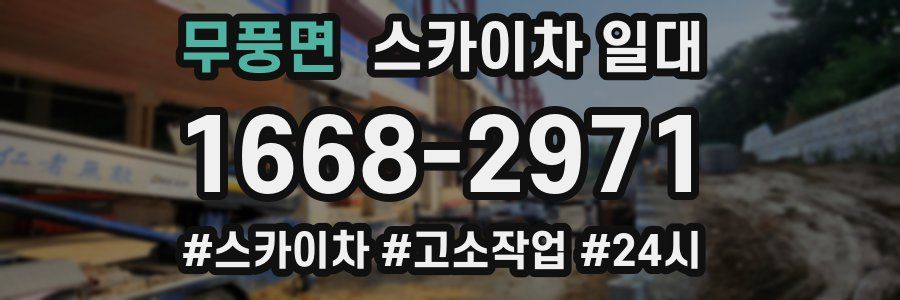 무풍면 스카이차 일대