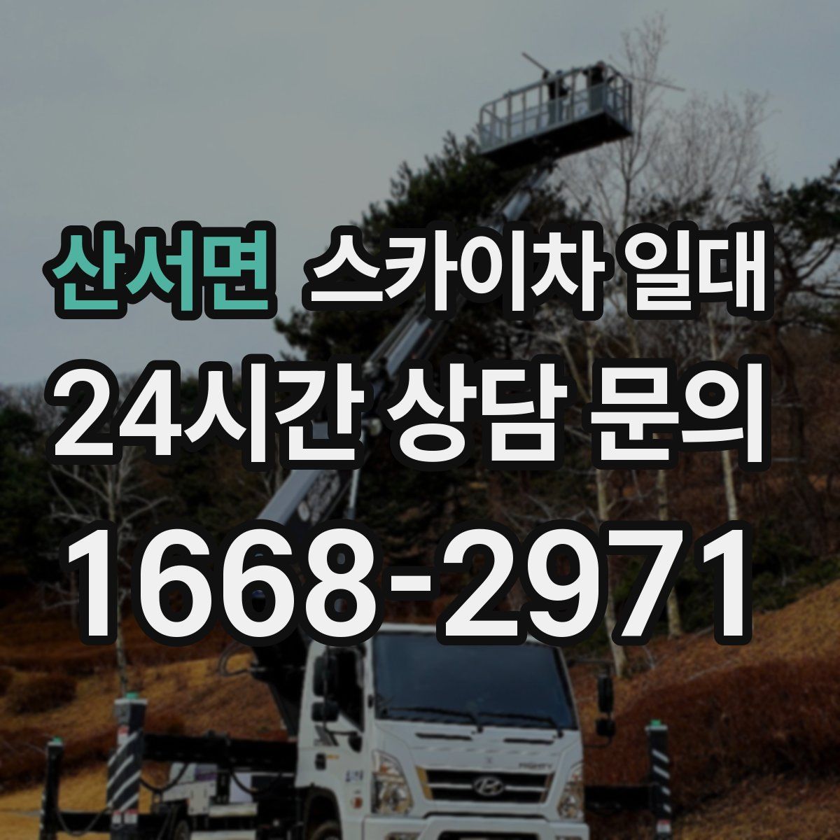 산서면 스카이차 일대