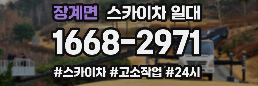 장계면 스카이차 일대