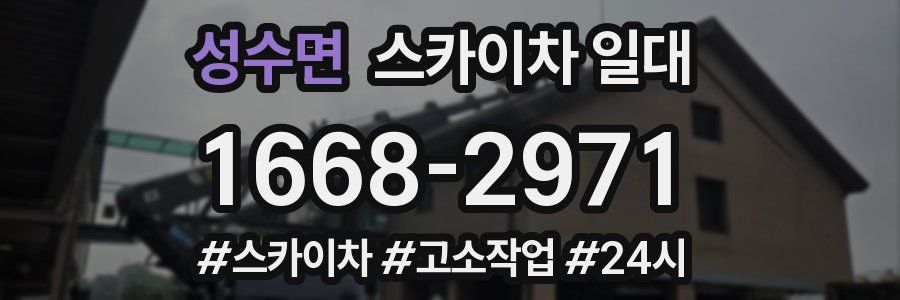 성수면 스카이차 일대