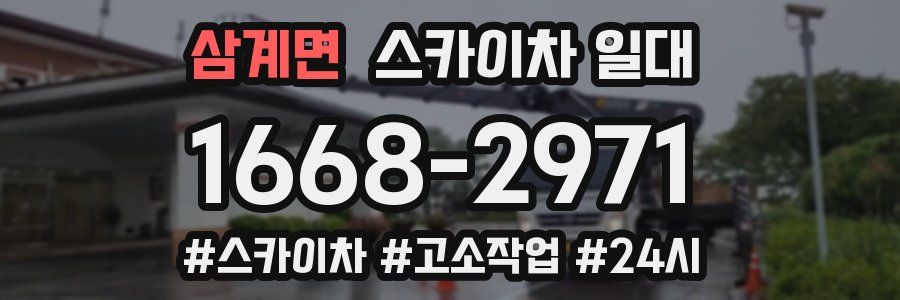 삼계면 스카이차 일대