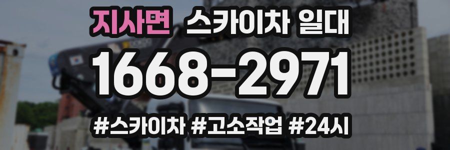 지사면 스카이차 일대