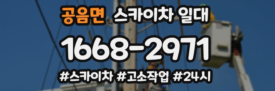 공음면 스카이차 일대