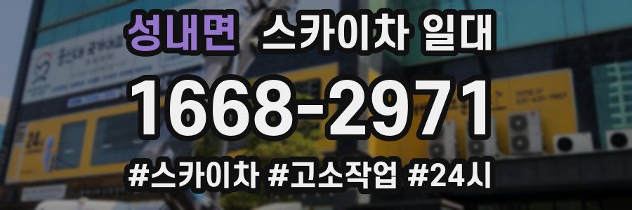 성내면 스카이차 일대