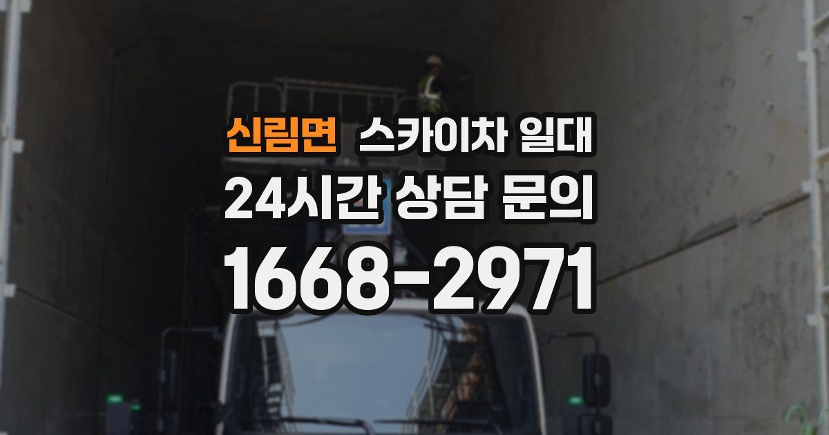 신림면 스카이차 일대