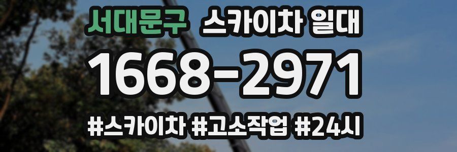 서대문구 스카이차 일대
