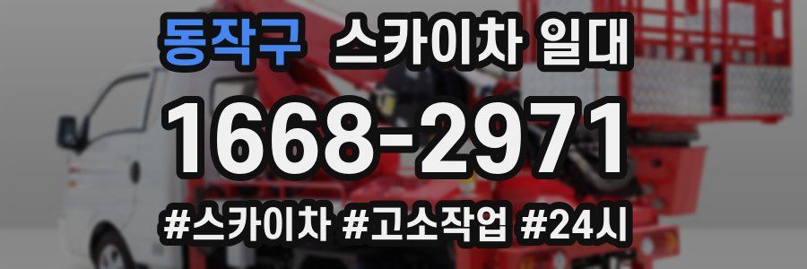 동작구 스카이차 일대