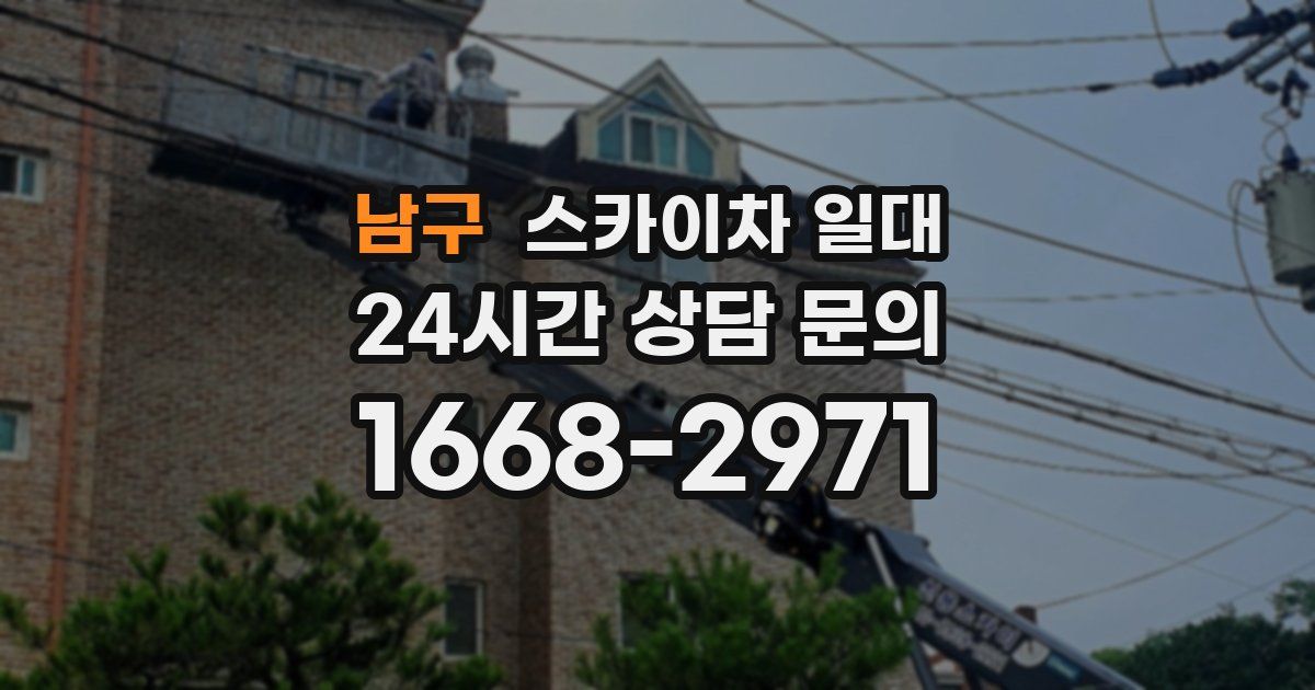 남구 스카이차 일대