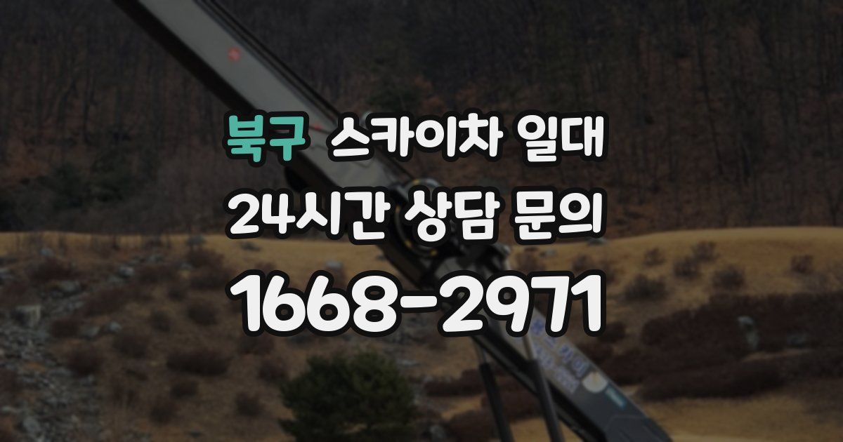 북구 스카이차 일대