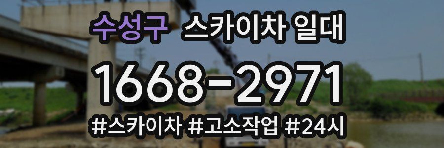 수성구 스카이차 일대