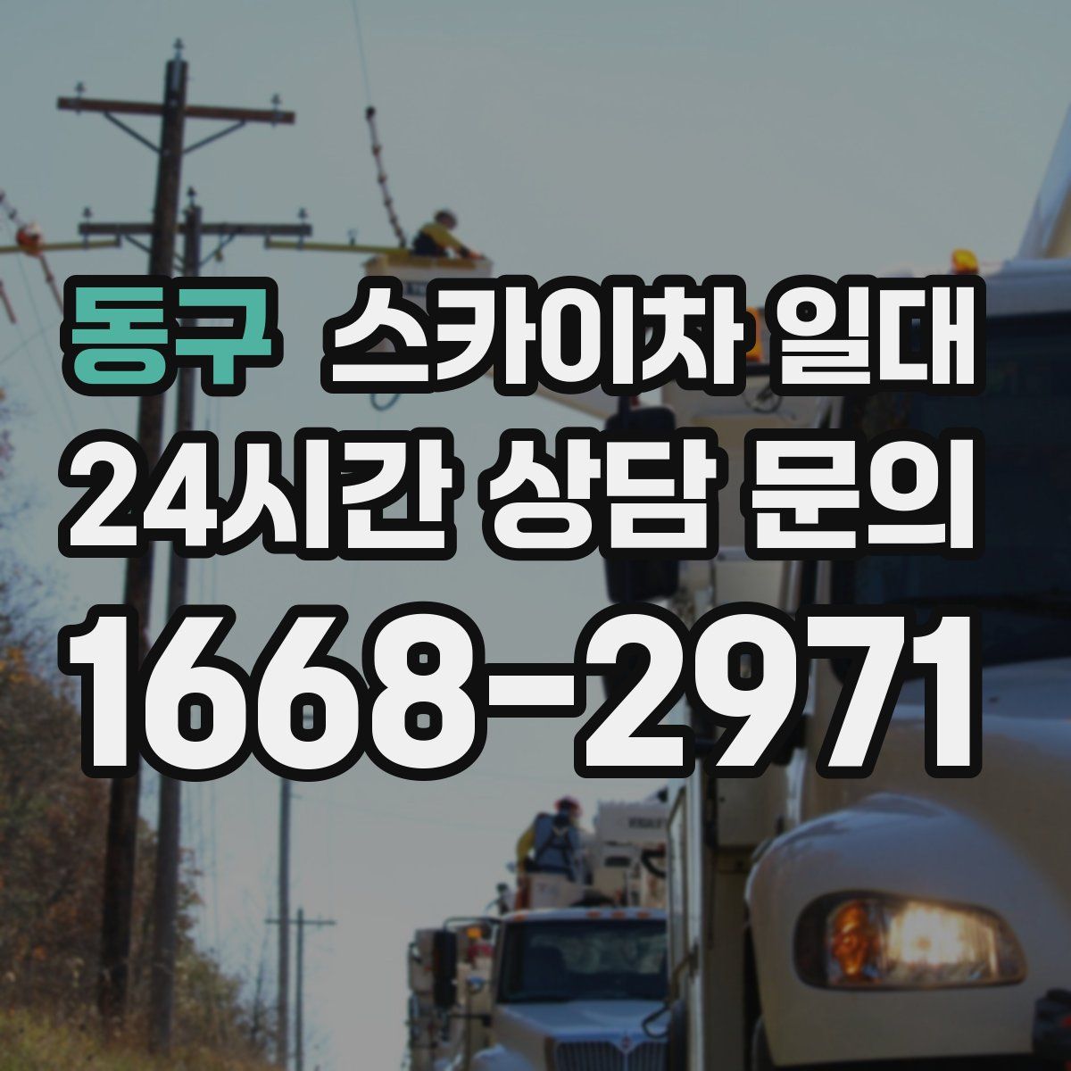동구 스카이차 일대