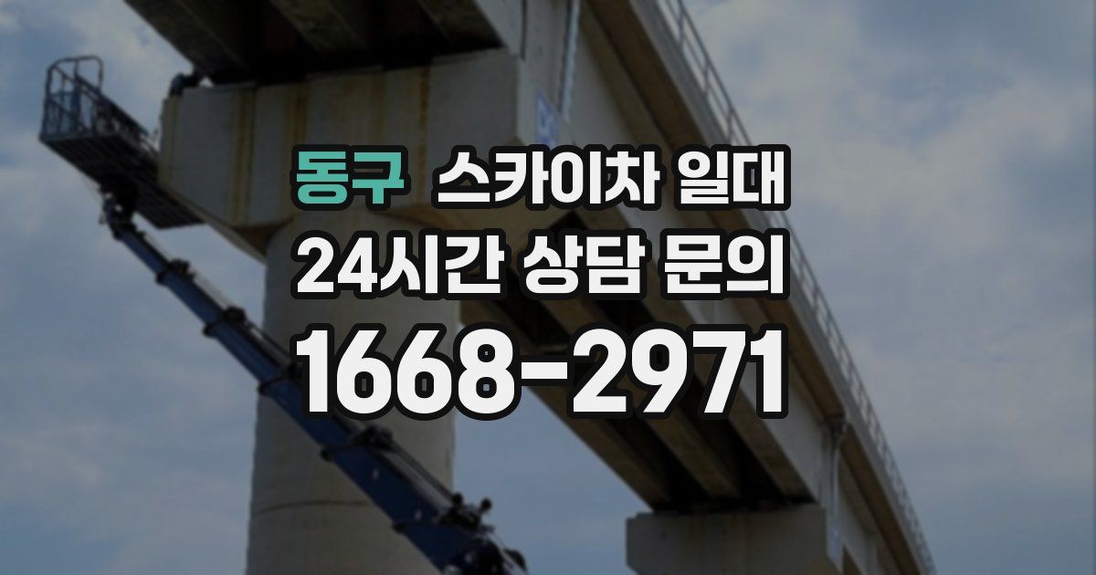 동구 스카이차 일대