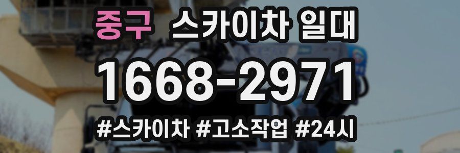중구 스카이차 일대