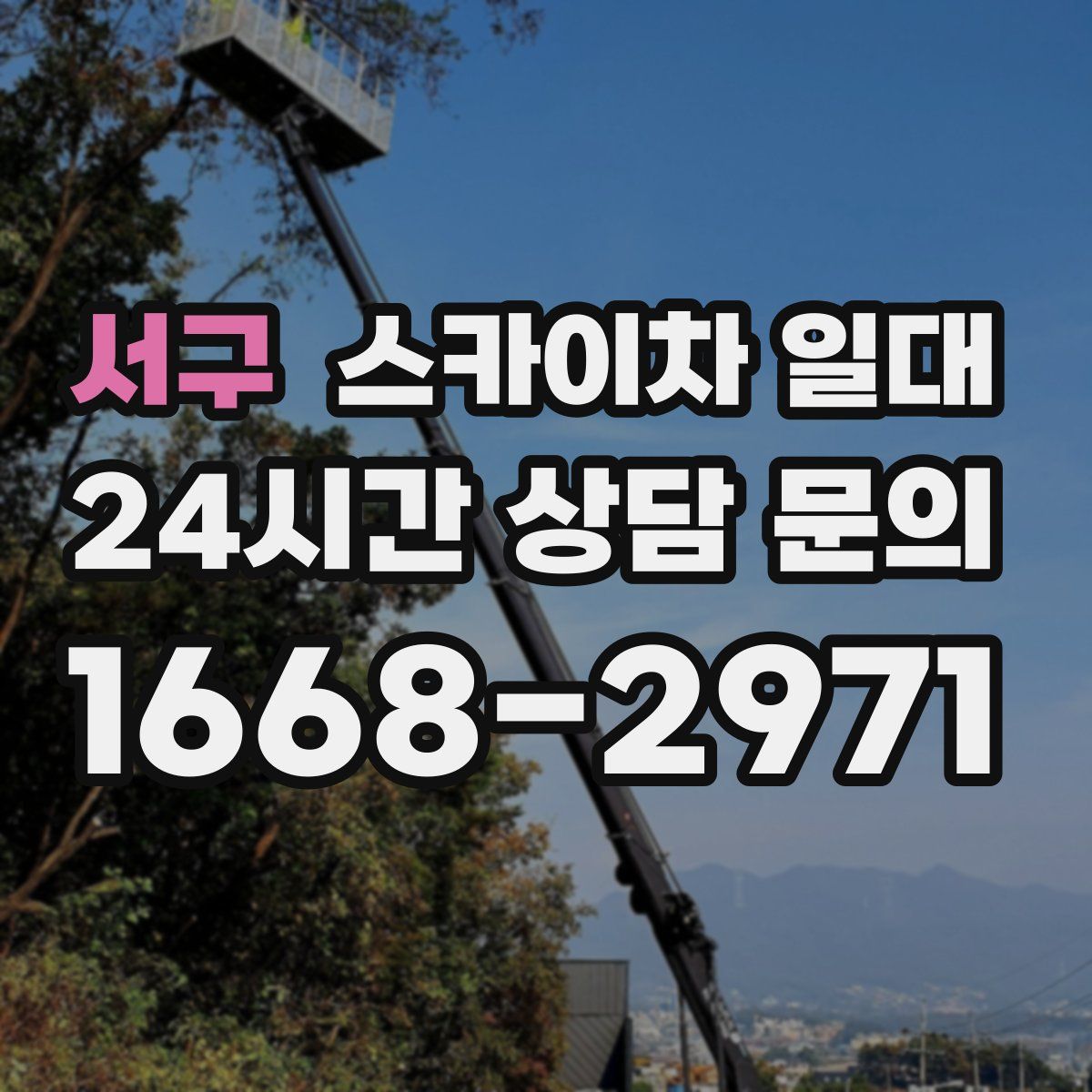 서구 스카이차 일대