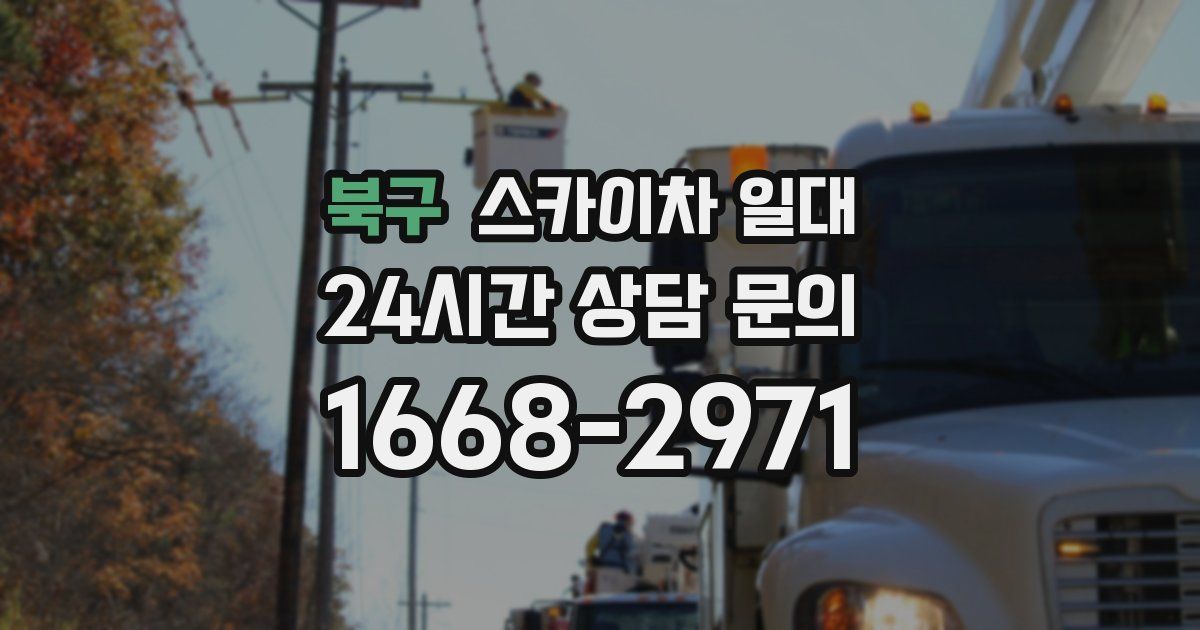 북구 스카이차 일대