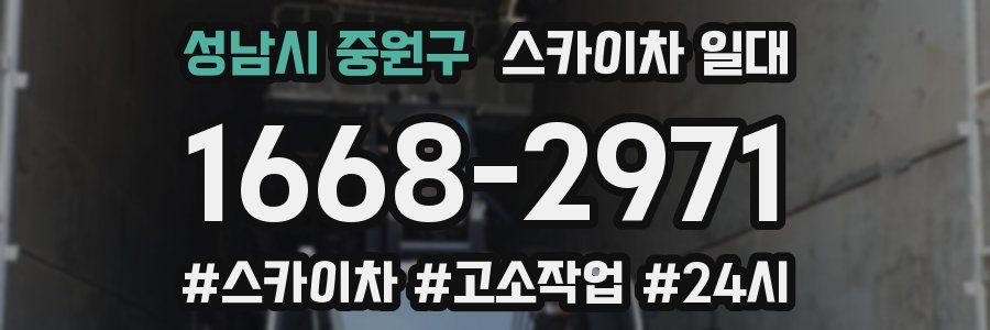 성남시 중원구 스카이차 일대