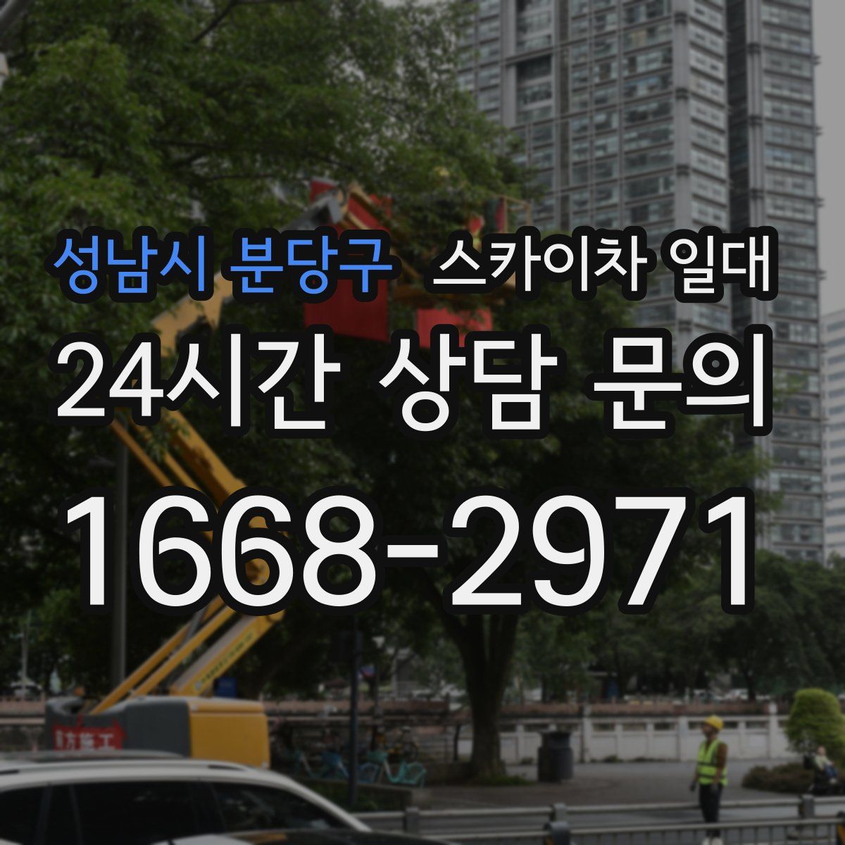 성남시 분당구 스카이차 일대
