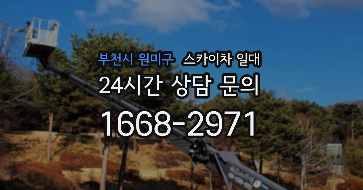 부천시 원미구 스카이차 일대