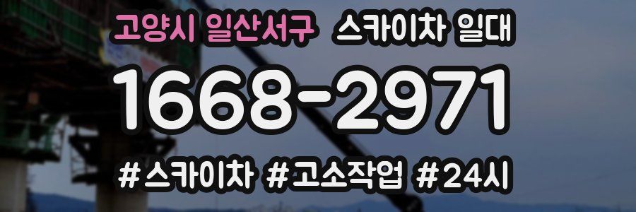 고양시 일산서구 스카이차 일대
